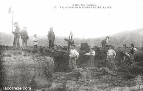 Exploitation de la tourbe à Peyrelevade - lacorreze.com